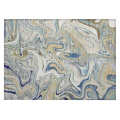 Machine Washable Indoor/Outdoor Chantille ACN2395 Ivory 1'8" x 2'6" Rug