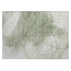 Machine Washable Indoor/Outdoor Chantille ACN2396 Green 1'8" x 2'6" Rug