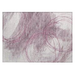 Machine Washable Indoor/Outdoor Chantille ACN2396 Pink 1'8" x 2'6" Rug