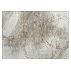 Machine Washable Indoor/Outdoor Chantille ACN2396 Brown 1'8" x 2'6" Rug
