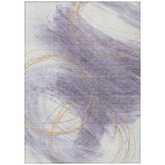 Machine Washable Indoor/Outdoor Chantille ACN2396 Purple 2'6" x 3'10" Rug