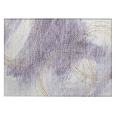 Machine Washable Indoor/Outdoor Chantille ACN2396 Purple 1'8" x 2'6" Rug