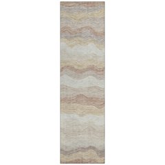 Machine Washable Indoor/Outdoor Chantille ACN2397 Brown 2'3" x 7'6" Runner Rug