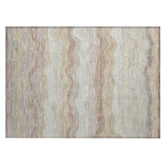 Machine Washable Indoor/Outdoor Chantille ACN2397 Brown 1'8" x 2'6" Rug