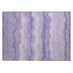 Machine Washable Indoor/Outdoor Chantille ACN2397 Purple 1'8" x 2'6" Rug