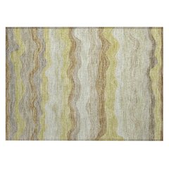 Machine Washable Indoor/Outdoor Chantille ACN2397 Gold 1'8" x 2'6" Rug