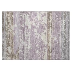 Machine Washable Indoor/Outdoor Chantille ACN2398 Purple 1'8" x 2'6" Rug
