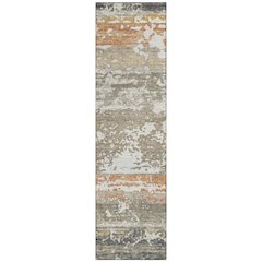 Machine Washable Indoor/Outdoor Chantille ACN2398 Brown 2'3" x 7'6" Runner Rug