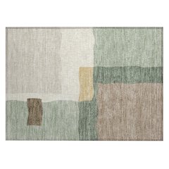 Machine Washable Indoor/Outdoor Chantille ACN2400 Green 1'8" x 2'6" Rug