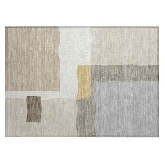Machine Washable Indoor/Outdoor Chantille ACN2400 Brown 1'8" x 2'6" Rug