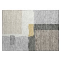 Machine Washable Indoor/Outdoor Chantille ACN2400 Gray 1'8" x 2'6" Rug