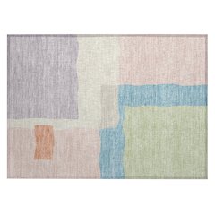 Machine Washable Indoor/Outdoor Chantille ACN2400 Pink 1'8" x 2'6" Rug