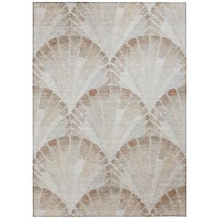 Machine Washable Indoor/Outdoor Chantille ACN2401 Brown 2'6" x 3'10" Rug