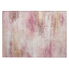 Machine Washable Indoor/Outdoor Chantille ACN2402 Pink 1'8" x 2'6" Rug