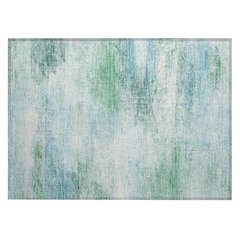 Machine Washable Indoor/Outdoor Chantille ACN2402 Green 1'8" x 2'6" Rug