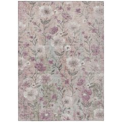 Machine Washable Indoor/Outdoor Chantille ACN2403 Pink 2'6" x 3'10" Rug