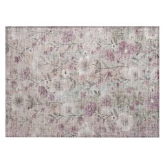 Machine Washable Indoor/Outdoor Chantille ACN2403 Pink 1'8" x 2'6" Rug