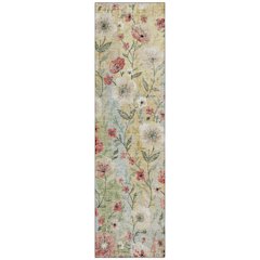 Machine Washable Indoor/Outdoor Chantille ACN2403 Brown 2'3" x 7'6" Runner Rug