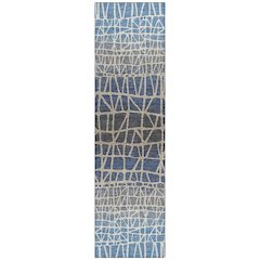 Machine Washable Indoor/Outdoor Chantille ACN2404 Blue 2'3" x 7'6" Runner Rug