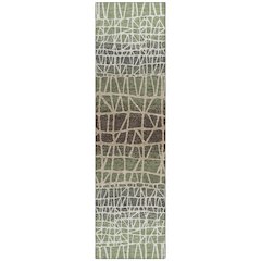 Machine Washable Indoor/Outdoor Chantille ACN2404 Green 2'3" x 7'6" Runner Rug