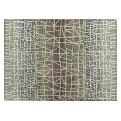 Machine Washable Indoor/Outdoor Chantille ACN2404 Green 1'8" x 2'6" Rug