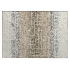 Machine Washable Indoor/Outdoor Chantille ACN2404 Ivory 1'8" x 2'6" Rug