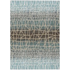 Machine Washable Indoor/Outdoor Chantille ACN2404 Teal 2'6" x 3'10" Rug