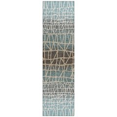 Machine Washable Indoor/Outdoor Chantille ACN2404 Teal 2'3" x 7'6" Runner Rug
