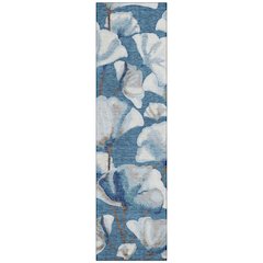 Machine Washable Indoor/Outdoor Chantille ACN2405 Blue 2'3" x 7'6" Runner Rug