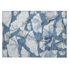 Machine Washable Indoor/Outdoor Chantille ACN2405 Blue 1'8" x 2'6" Rug