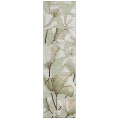 Machine Washable Indoor/Outdoor Chantille ACN2405 Green 2'3" x 7'6" Runner Rug