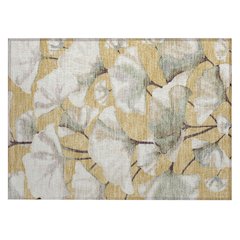 Machine Washable Indoor/Outdoor Chantille ACN2405 Gold 1'8" x 2'6" Rug