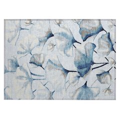 Machine Washable Indoor/Outdoor Chantille ACN2405 Blue 1'8" x 2'6" Rug
