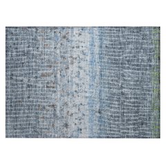Machine Washable Indoor/Outdoor Chantille ACN2406 Blue 1'8" x 2'6" Rug