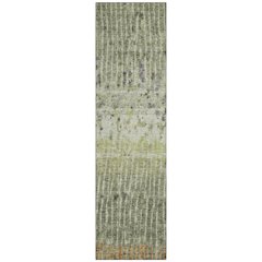 Machine Washable Indoor/Outdoor Chantille ACN2406 Green 2'3" x 7'6" Runner Rug