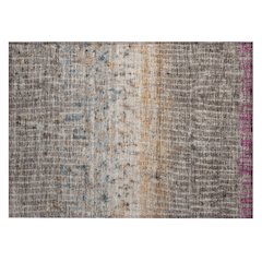 Machine Washable Indoor/Outdoor Chantille ACN2406 Brown 1'8" x 2'6" Rug