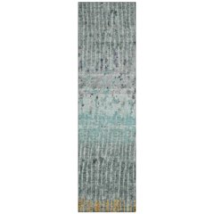 Machine Washable Indoor/Outdoor Chantille ACN2406 Teal 2'3" x 7'6" Runner Rug