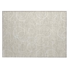 Machine Washable Indoor/Outdoor Chantille ACN2407 Brown 1'8" x 2'6" Rug