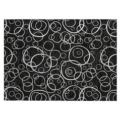 Machine Washable Indoor/Outdoor Chantille ACN2407 Black 1'8" x 2'6" Rug