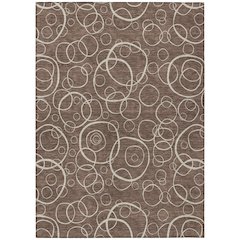Machine Washable Indoor/Outdoor Chantille ACN2407 Brown 2'6" x 3'10" Rug