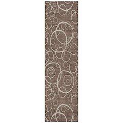 Machine Washable Indoor/Outdoor Chantille ACN2407 Brown 2'3" x 7'6" Runner Rug