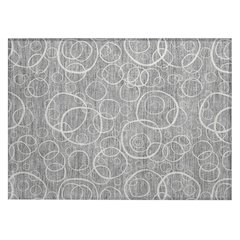 Machine Washable Indoor/Outdoor Chantille ACN2407 Gray 1'8" x 2'6" Rug
