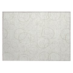 Machine Washable Indoor/Outdoor Chantille ACN2407 Ivory 1'8" x 2'6" Rug