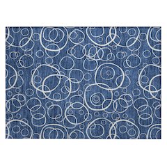 Machine Washable Indoor/Outdoor Chantille ACN2407 Blue 1'8" x 2'6" Rug