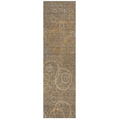 Machine Washable Indoor/Outdoor Chantille ACN2408 Brown 2'3" x 7'6" Runner Rug