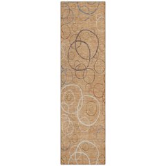 Machine Washable Indoor/Outdoor Chantille ACN2408 Orange 2'3" x 7'6" Runner Rug