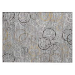 Machine Washable Indoor/Outdoor Chantille ACN2408 Gray 1'8" x 2'6" Rug