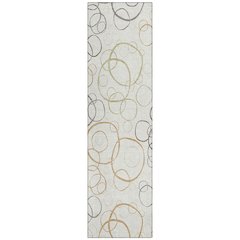 Machine Washable Indoor/Outdoor Chantille ACN2408 Ivory 2'3" x 7'6" Runner Rug