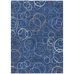 Machine Washable Indoor/Outdoor Chantille ACN2408 Blue 2'6" x 3'10" Rug
