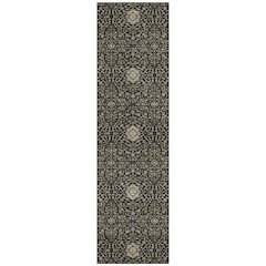 Machine Washable Indoor/Outdoor Chantille ACN2409 Black 2'3" x 7'6" Runner Rug